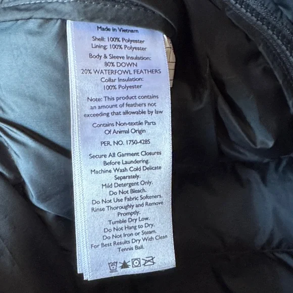 Eddie Bauer Men's Dark Gray Puffer Jacket - Picture 3 of 5